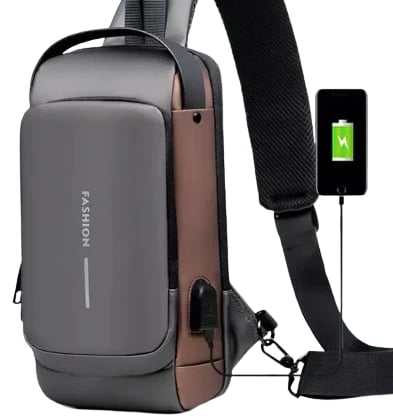 Bolso Cruzado Bandolera Antirrobo Impermeable Con Usb