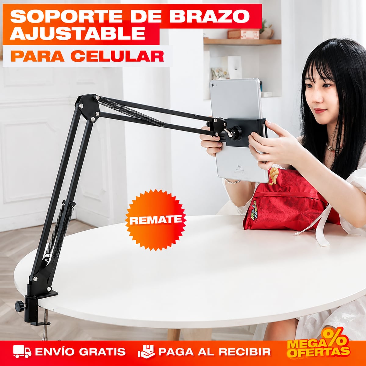 SOPORTE DE BRAZO AJUSTABLE PARA CELULAR