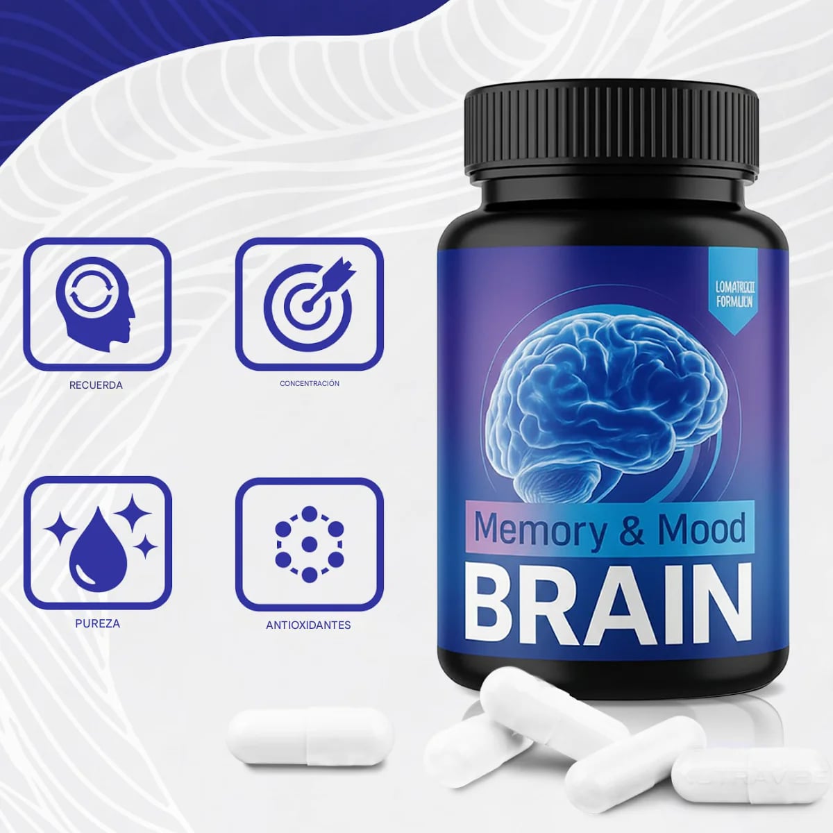 Neuro Brain 60 Caps - Alivio Natural de Neuropatia