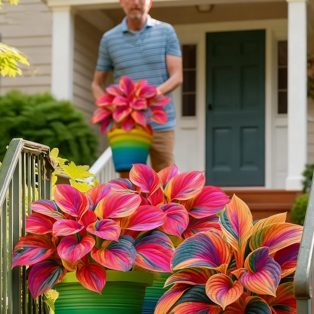 Hostas Rainbow Flame Edición Limitada