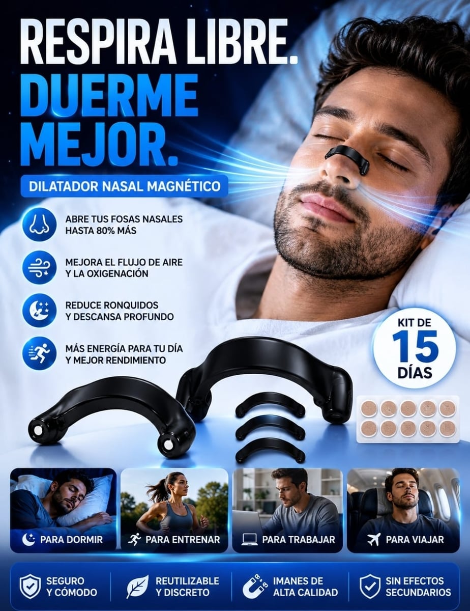 Dilatador Nasal Magnético – Respira Mejor, Descansa Mejor