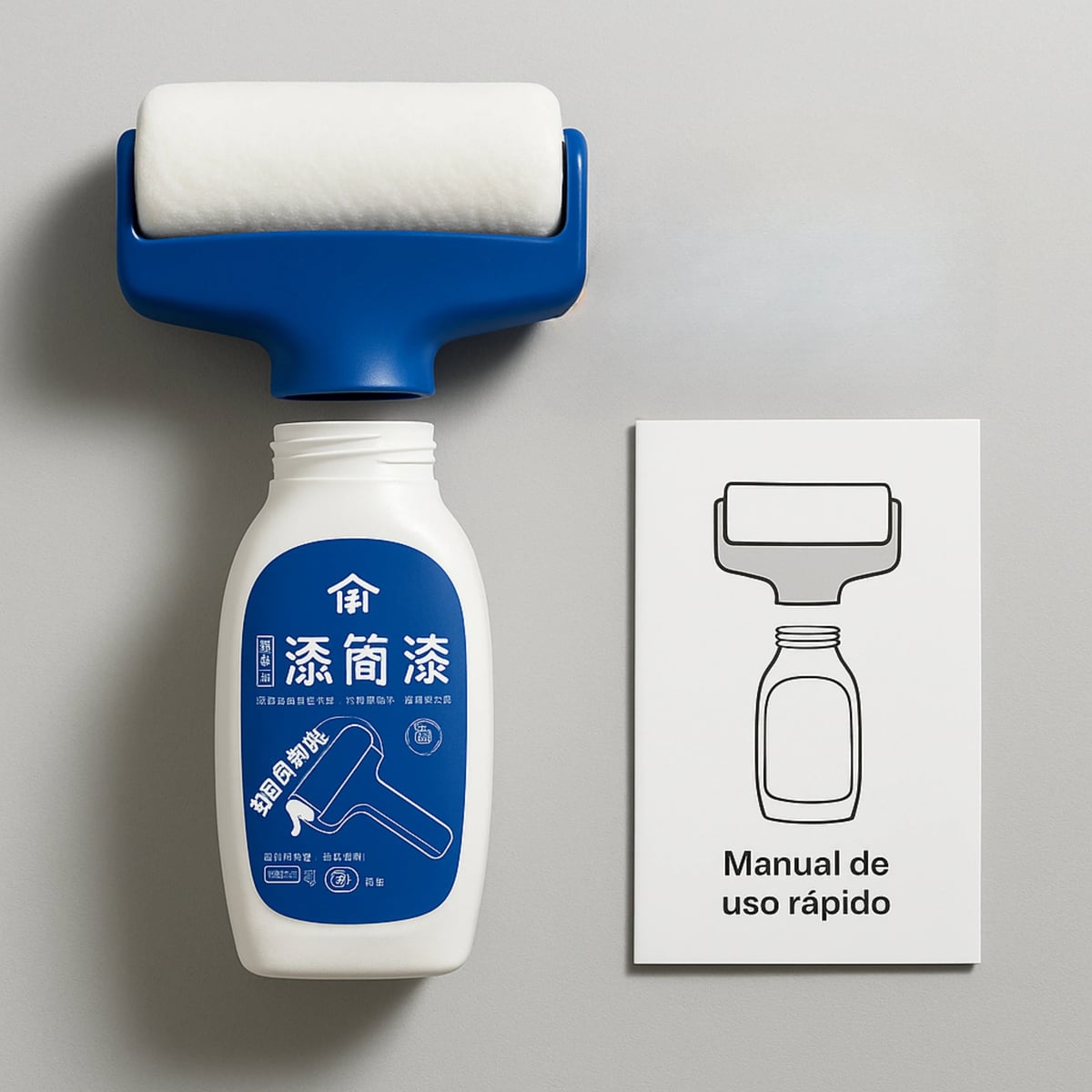 Paint Brush Rodillo Sellador Impermeable 2 en 1