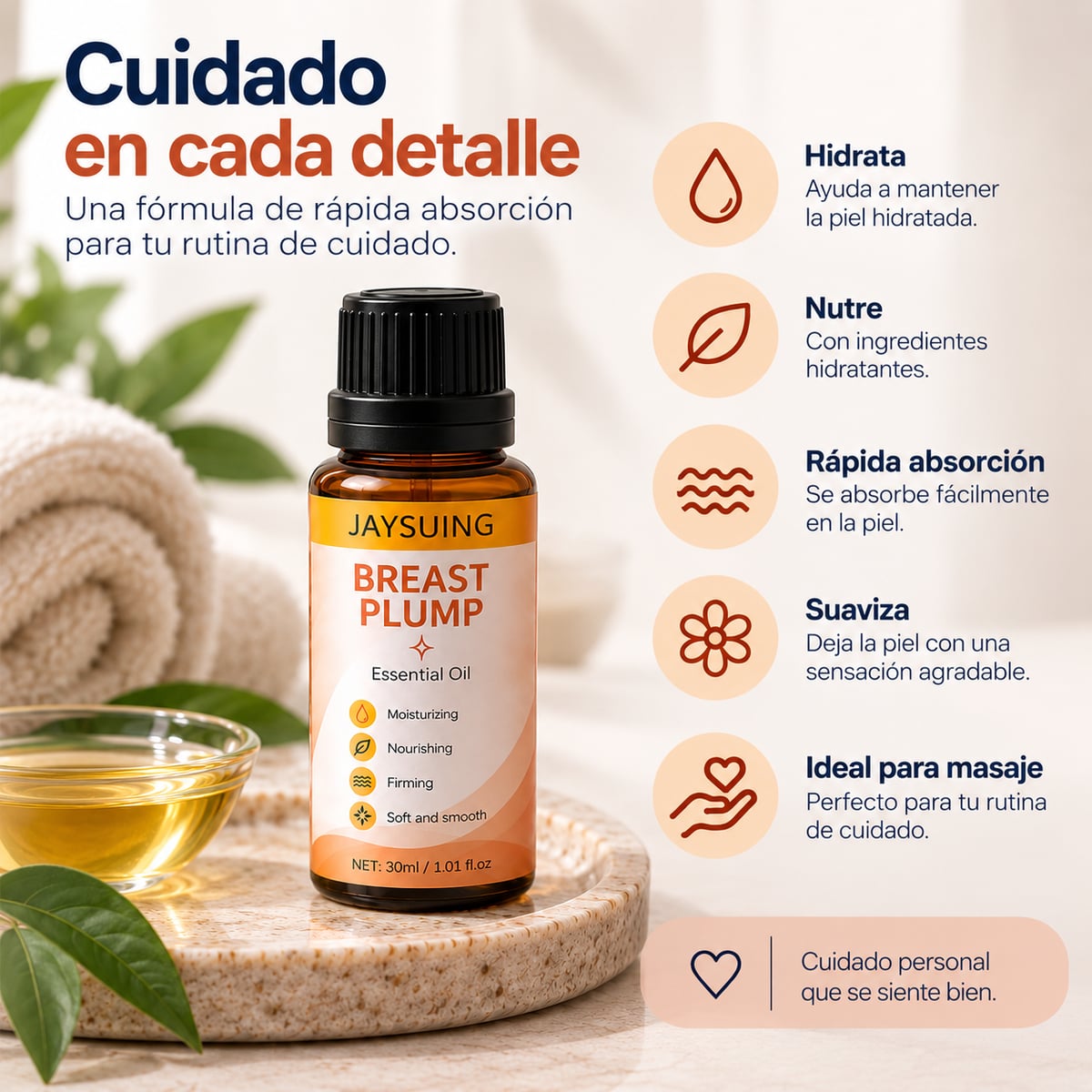 Aceite de Masaje para el Cuidado de la Piel