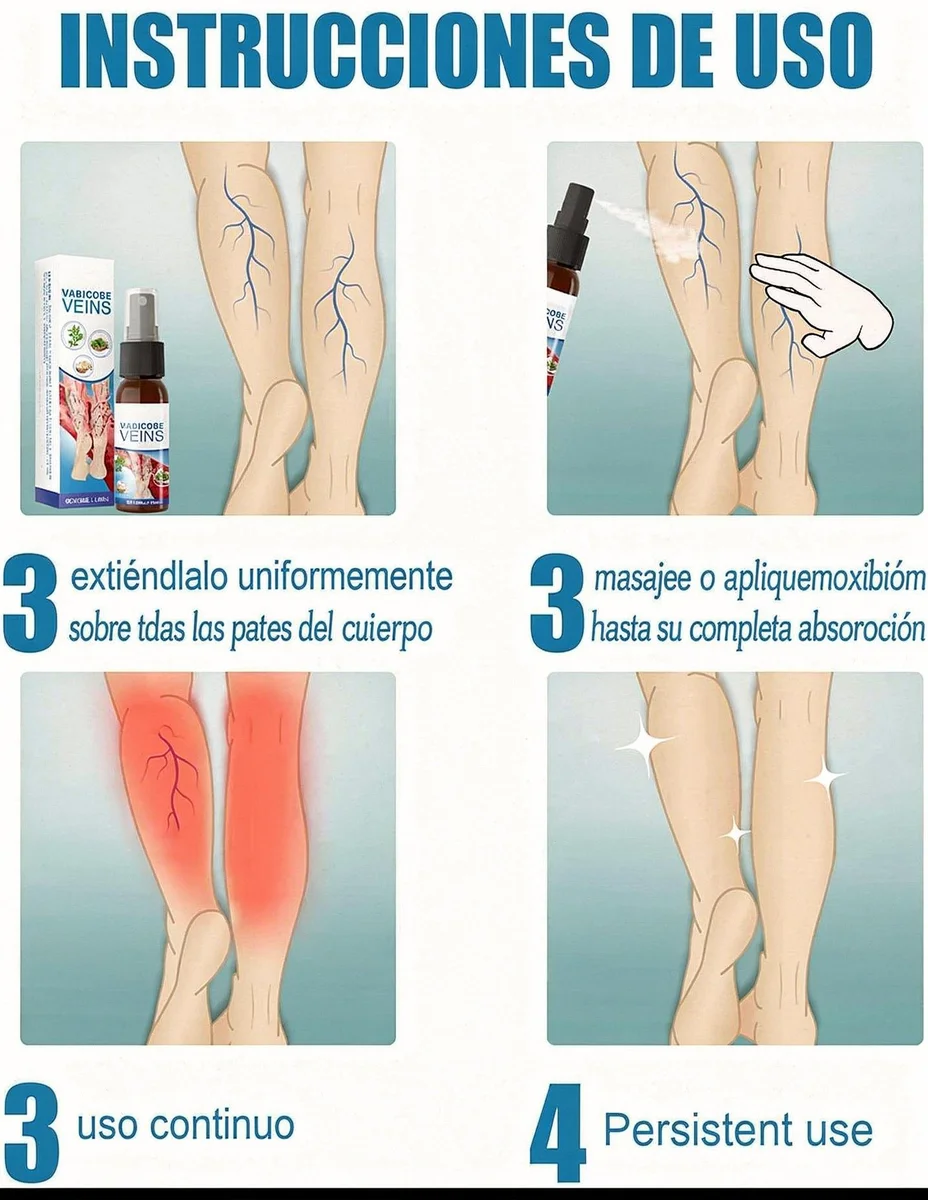 Spray Milagroso Para Venas Varicosas🦵✨
