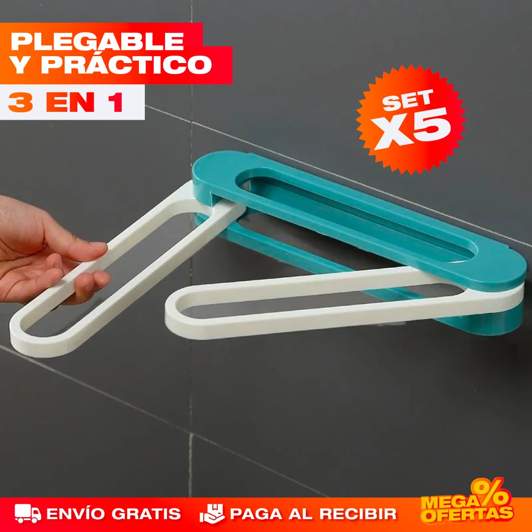 SET X5 SOPORTE PLEGABLE DE CHANCLAS 3 EN 1