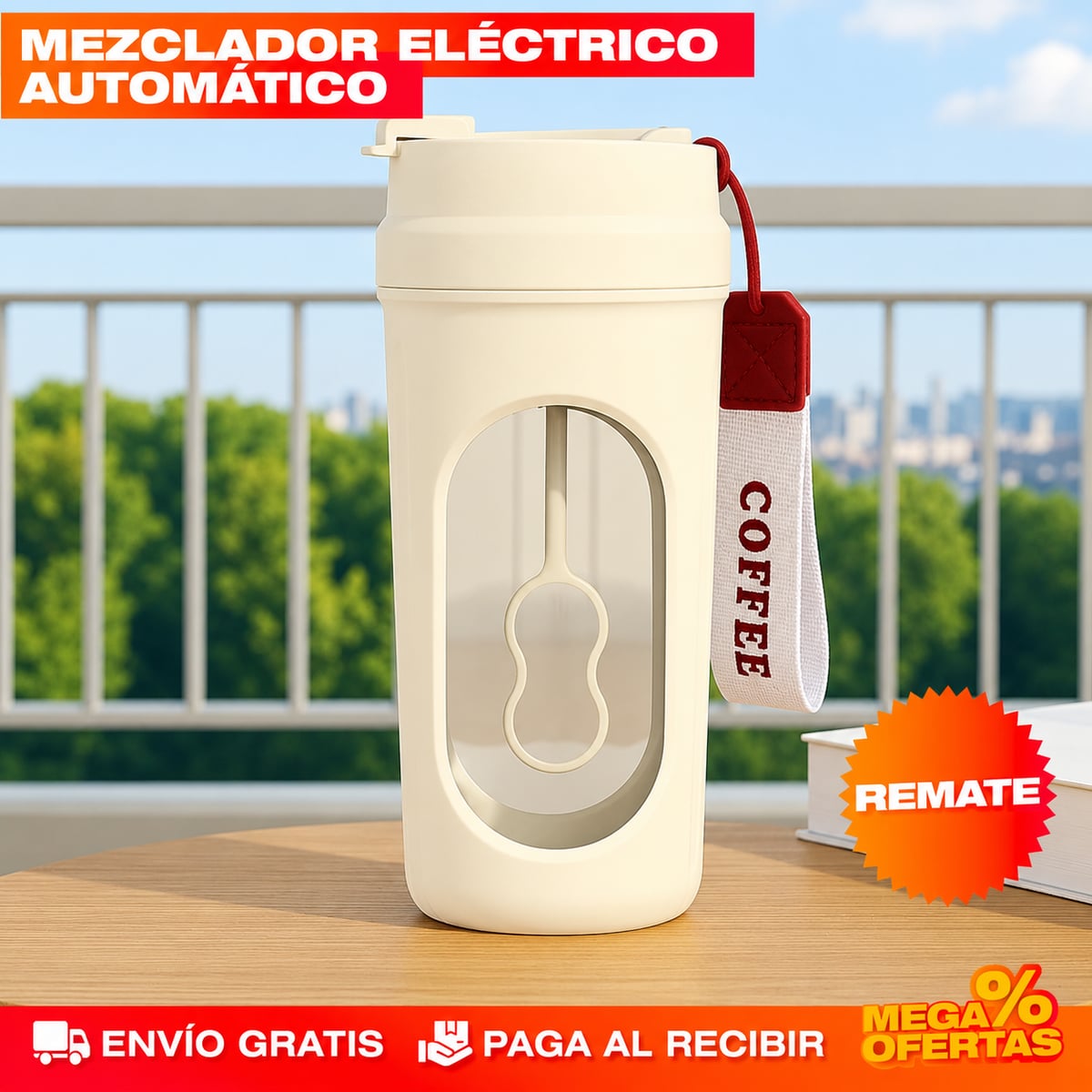 VASO MEZCLADOR ELÉCTRICO PORTÁTIL – La proteína queda sin un solo grumo