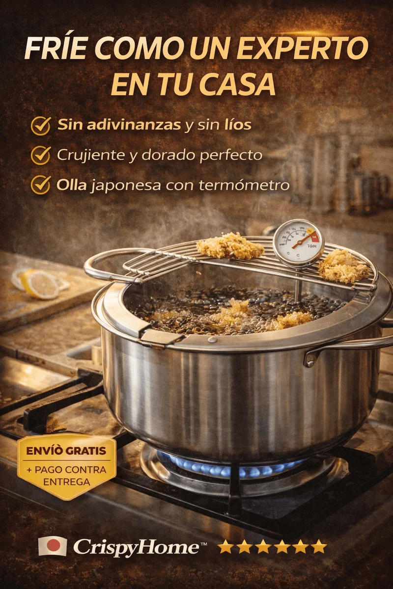Olla Tempura Freidora  Japonesa CrispyHome™ + ENVIO GRATIS 🎁