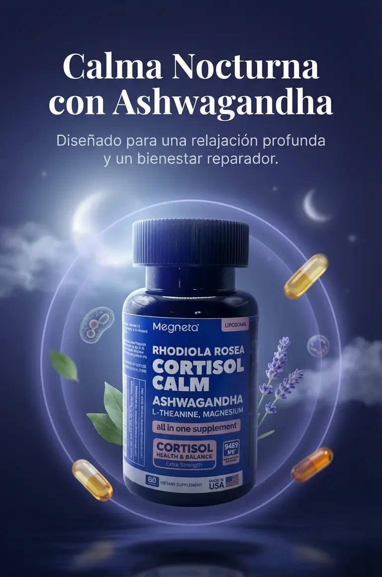 CORTISOL CALM – Suplemento para el Estrés, el Sueño y la Energía