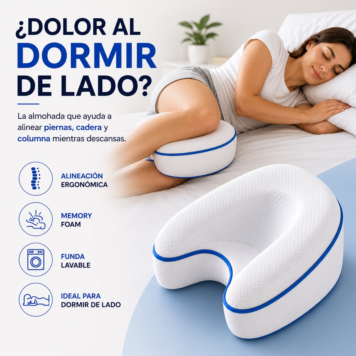 Almohada Ortopédica para pies Alineación Perfecta