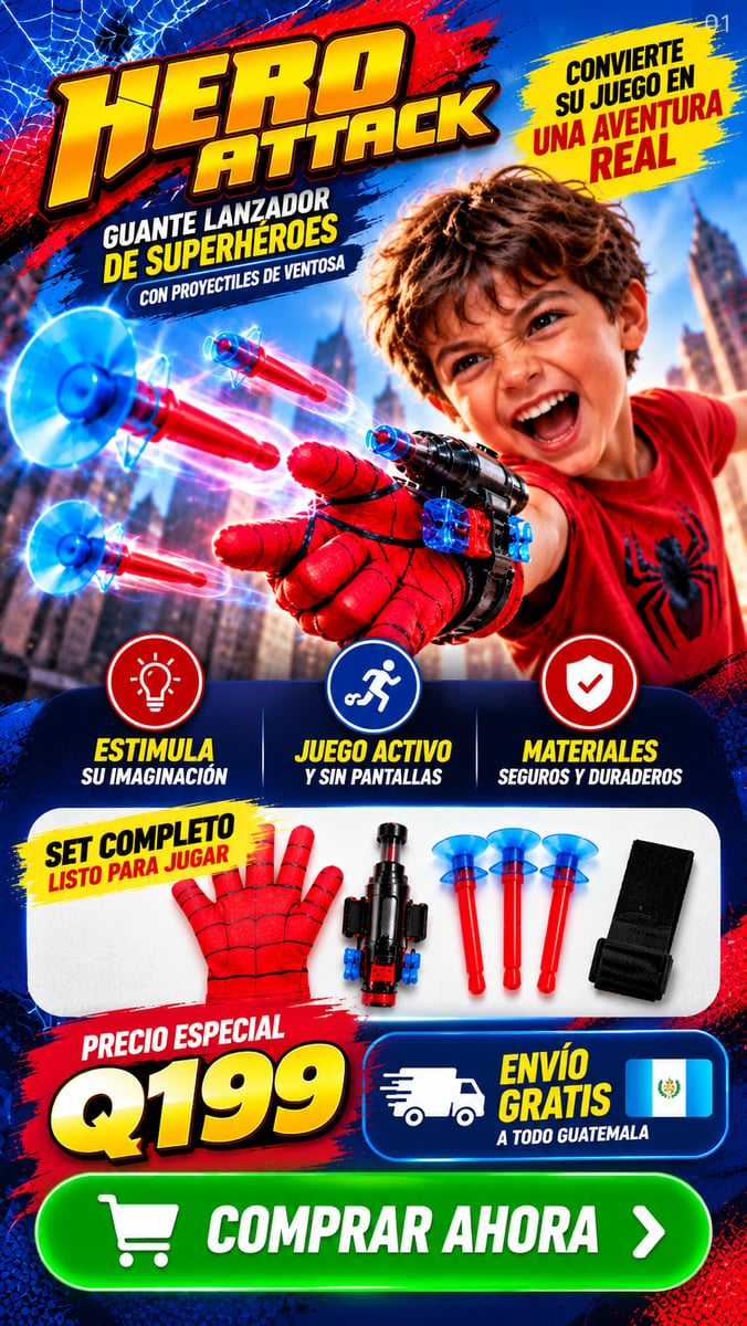 guante lanzador spiderman