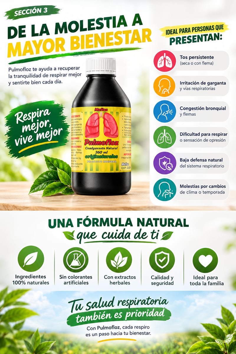 PulmoFloz | Fórmula de Bienestar Respiratorio.
