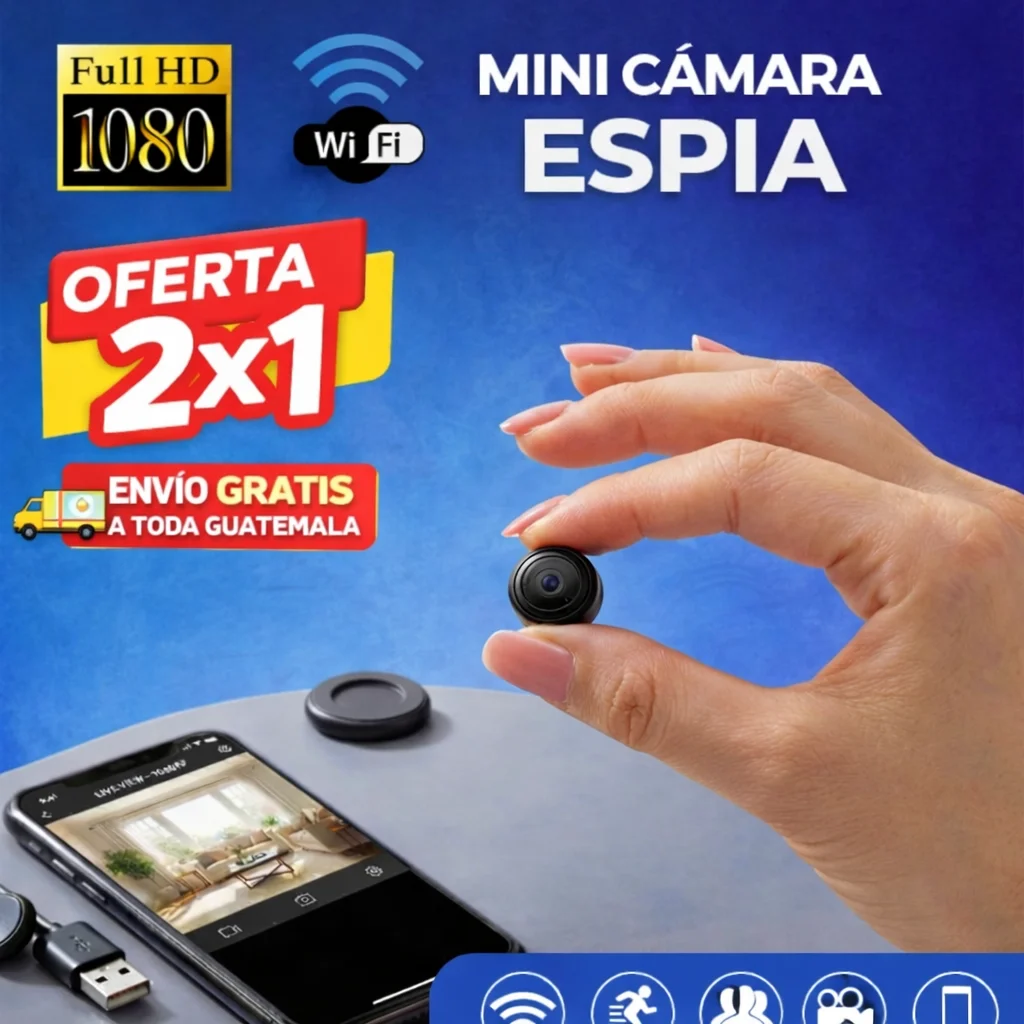 OFERTA 2 MINI CAMARA ESPIA + ENVÍO GRATIS Y REGALO 🎁