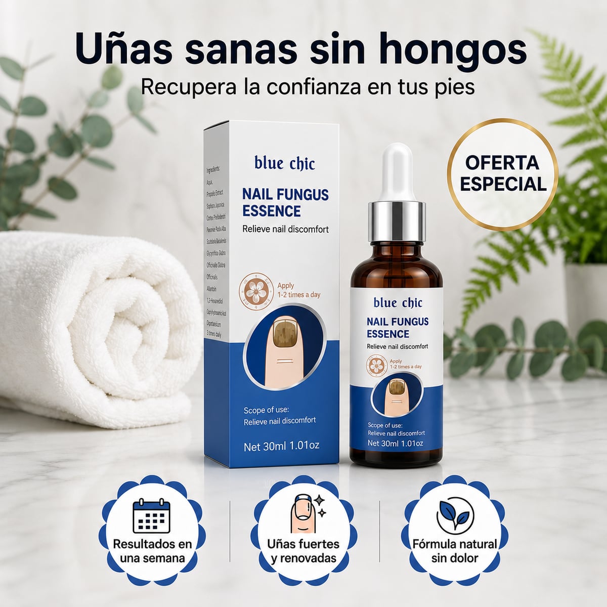 Nail Fungus Essence | Tratamiento para mejorar uñas con hongos - "Elimina los Hongos y Evita que Regresen"