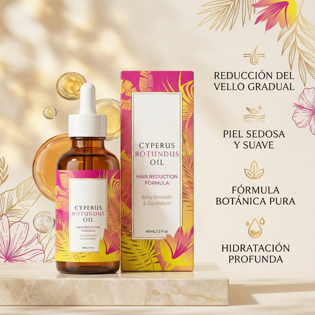 Aceite de Cyperus Rotundus para el Cuidado Corporal