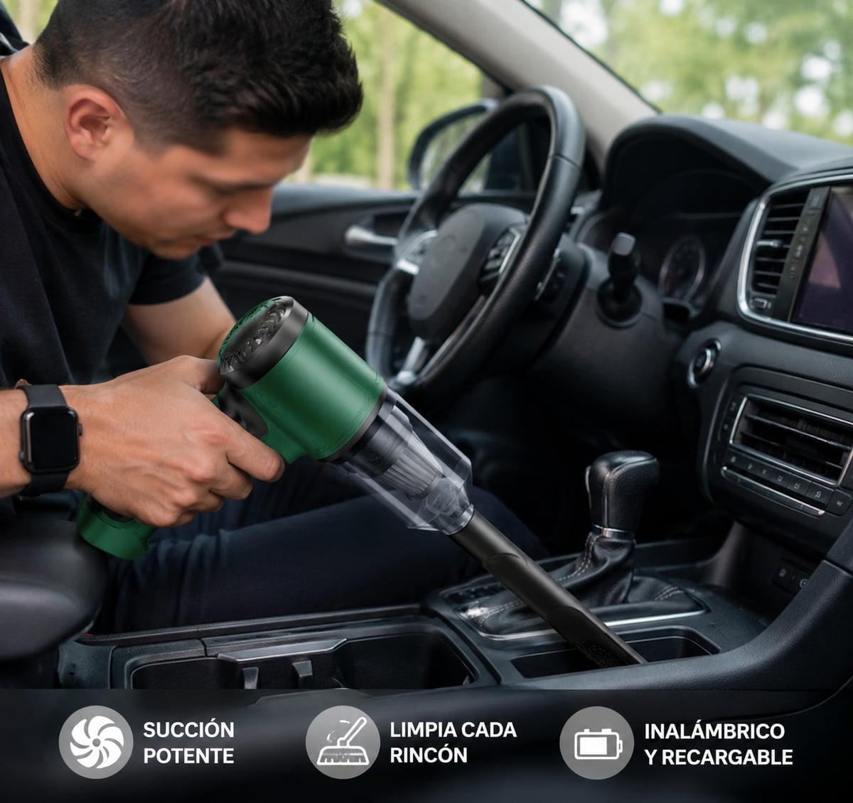 🌟 Mini Aspiradora Turbo. Potencia, Comodidad y Limpieza Total