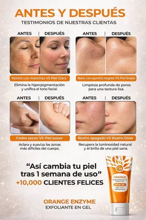 EXFOLIANTE ORANGE - ANTIMANCHAS, PIEL RADIANTE EN MINUTOS