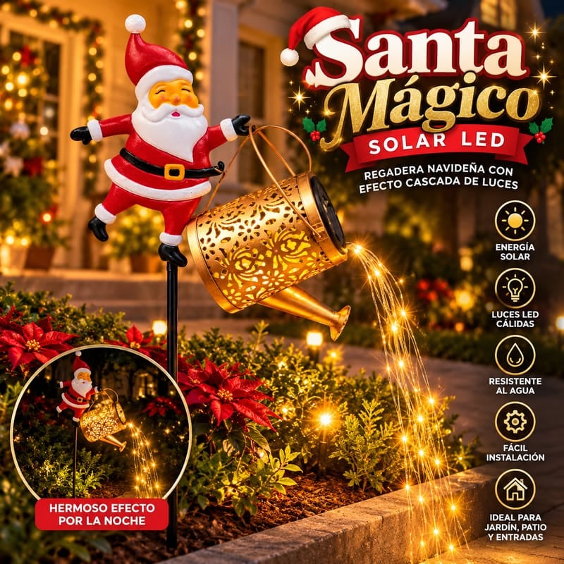 Regadera Santa Mágico Solar Led ✨