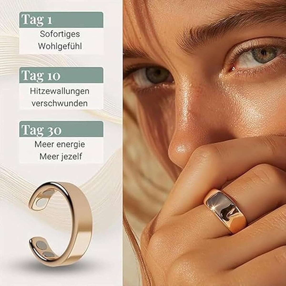 Anillo Control de Sueño y Bienestar Magnético Ajustable + ENVIO GRATIS