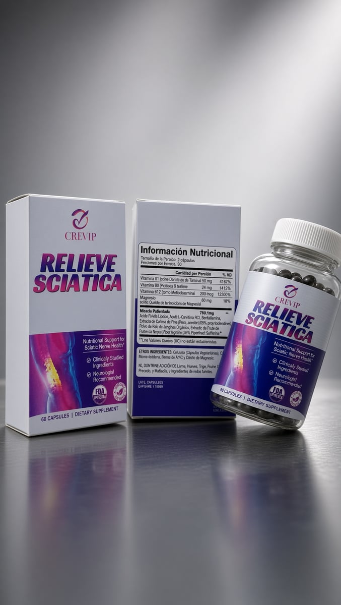 RELIEVE SCIATICA— APOYO NUTRICIONAL PARA LA SALUD DEL NERVIO CIÁTICO