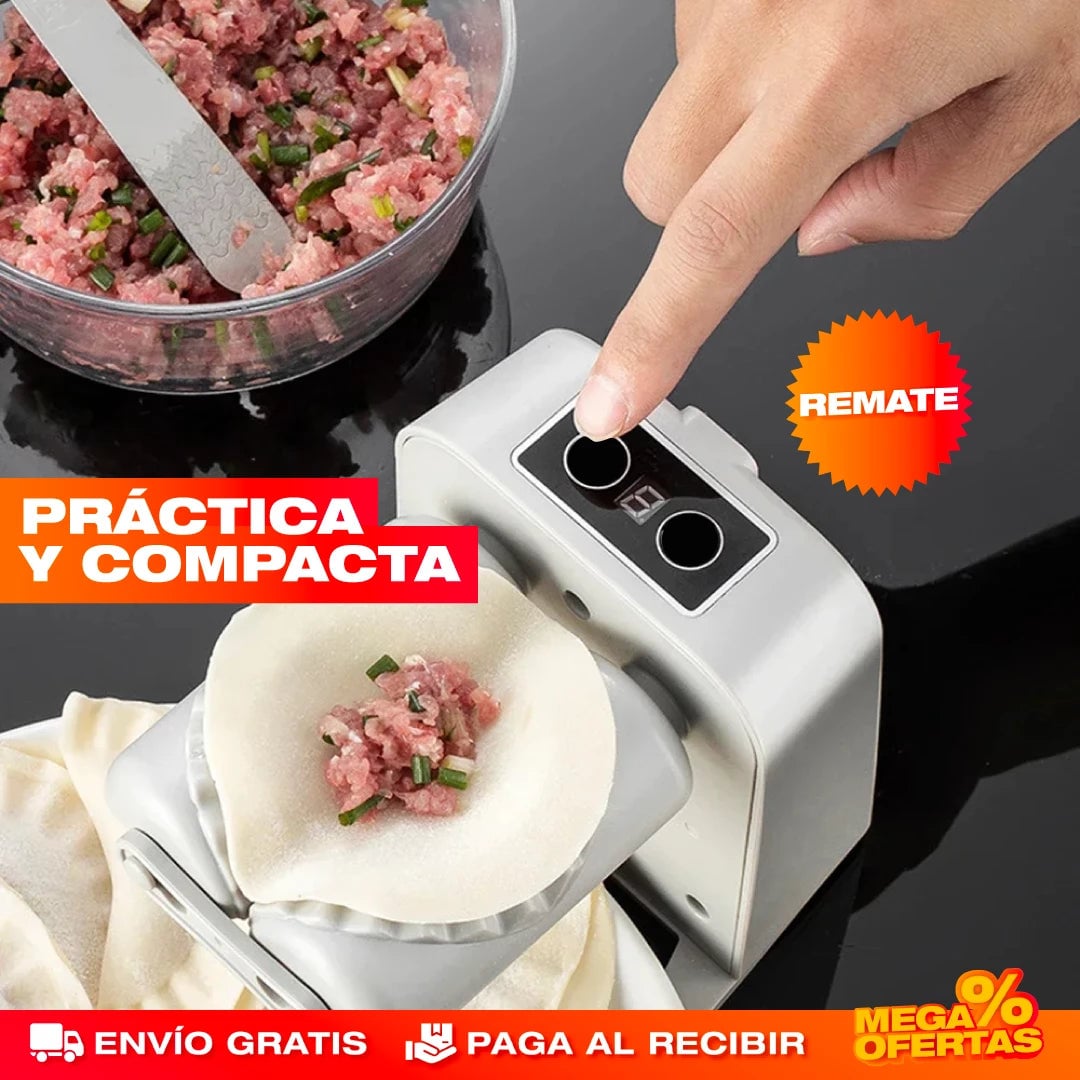 PROMO 2X1 MÁQUINA ELÉCTRICA AUTOMÁTICA PARA EMPANADAS
