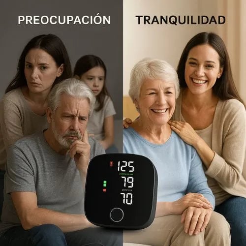 Tensiómetro de muñeca con voz - Controla la actividad cardiaca en segundos