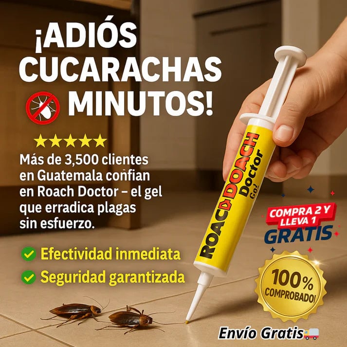 RoachDoctor Pro™ Gel Mata Cucarachas 30g + Envío Gratis