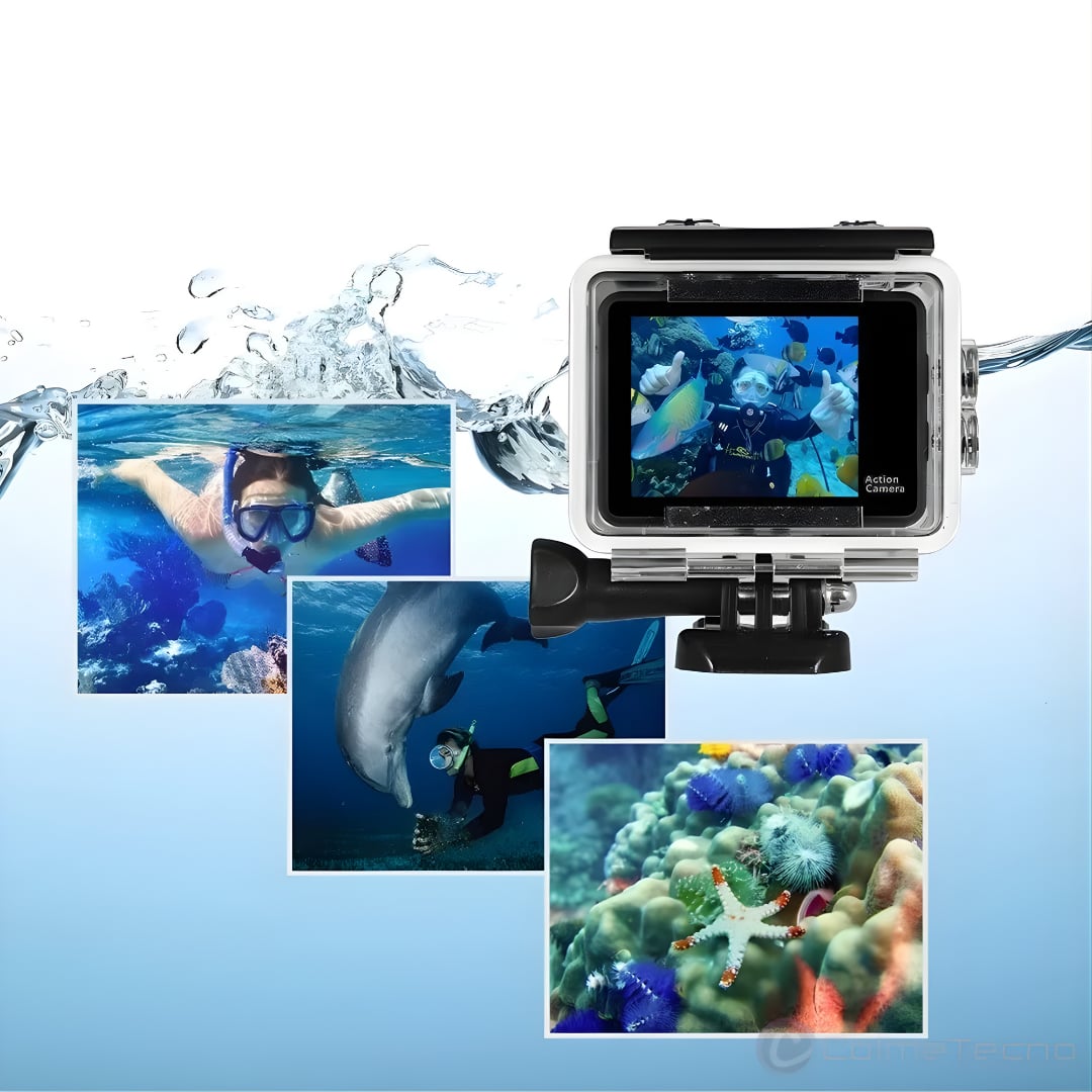 CÁMARA DE ACCIÓN DEPORTIVA – Aventuras en 4K, resistencia extrema y memoria visual para cada momento épico + ENVIO GRATIS 🎁