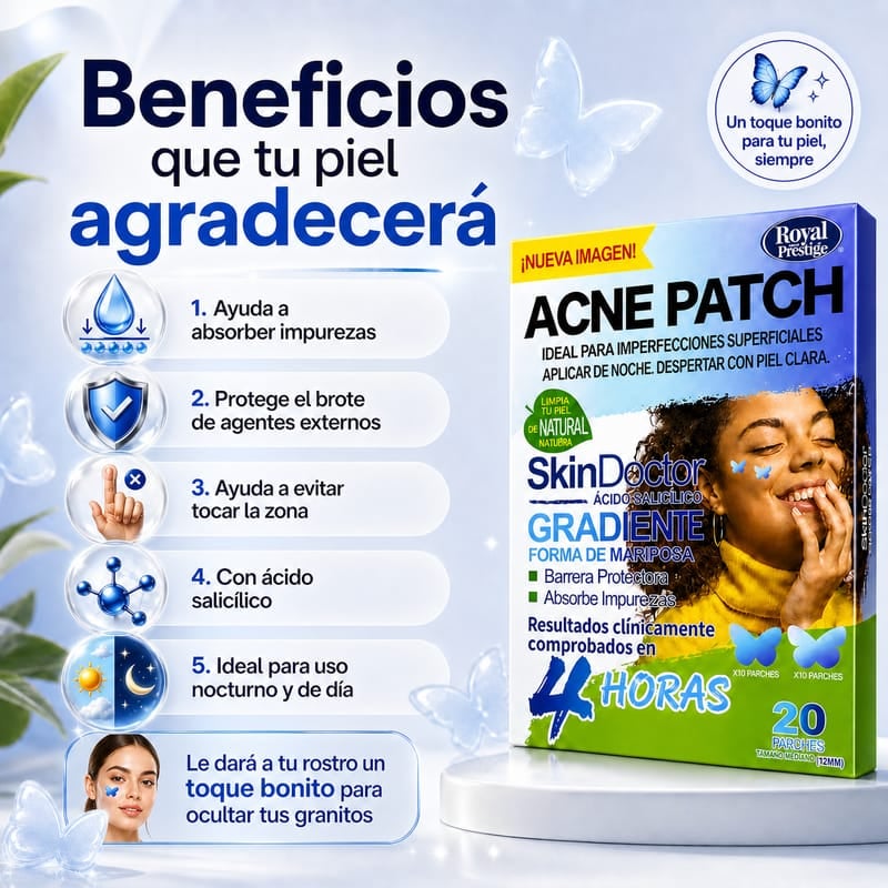 Parches con ácido salicílico para el acné + envío gratis