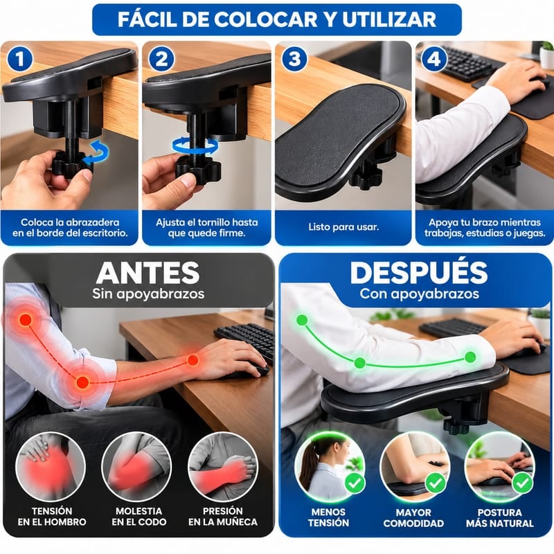  Apoyabrazos para Escritorio