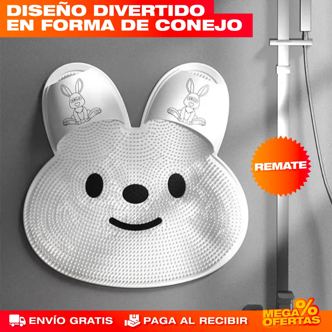 TAPETE DE LAVADO Y MASAJE DE PIES PARA LA DUCHA