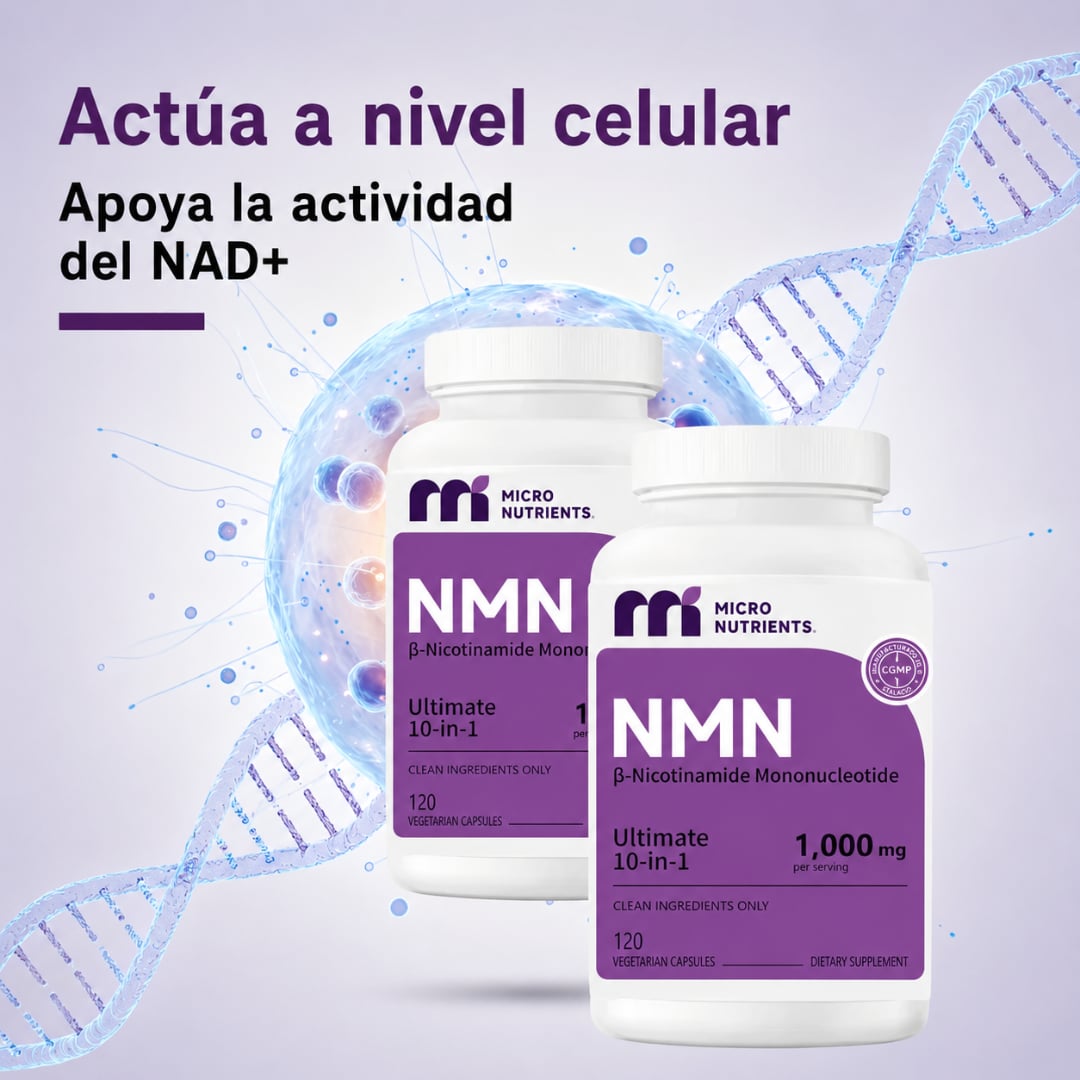 NMN COMPLEX 1,000MG — Recupera la energía que el tiempo te quitó + Envío Gratis y 🎁