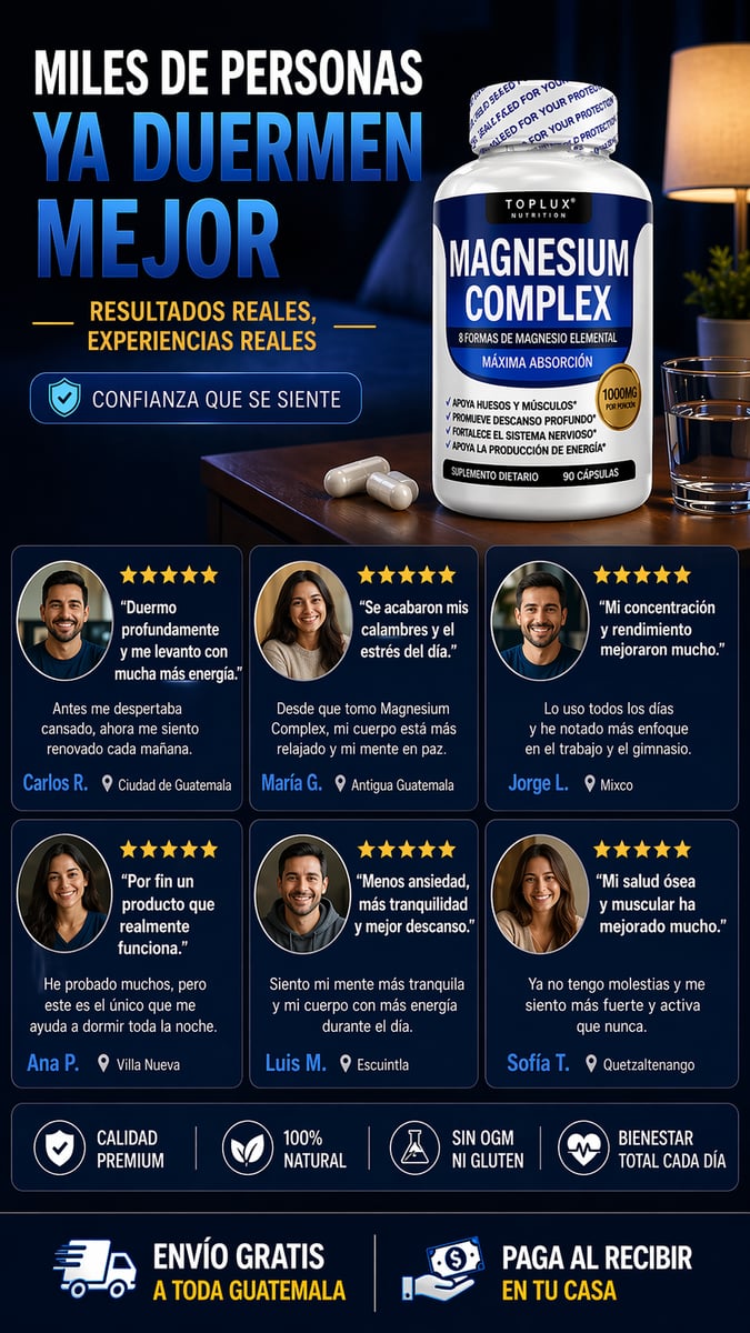 Magnesium Complex®– Sueño profundo y recuperación total sin estrés🎁
