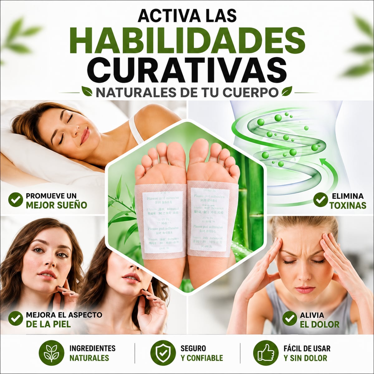 CAJAS PARCHES PARA PIES CAJA x 10