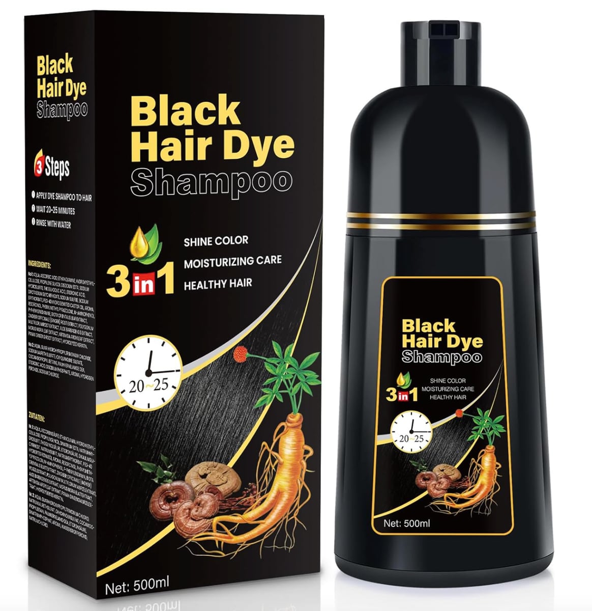 Black Hair Dye® - Recupera el Color Joven de tu Cabello en Solo 8 Minutos.