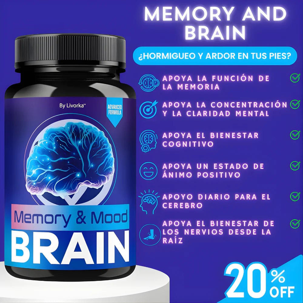 Neuro Brain 60 Caps - Alivio Natural de Neuropatia - Envio Gratis