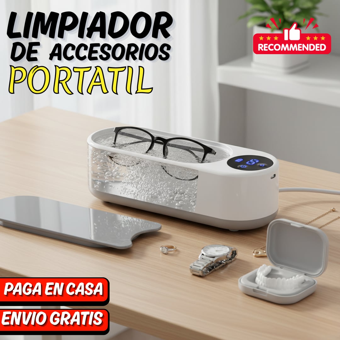 💎Limpiador Ultrasónico para Joyas | Ideal para Oro, Plata, Gafas y Relojes (LIM0500)
