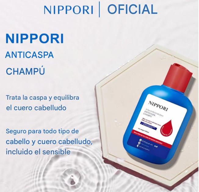 馃SHAMPOO NIPPORI MEDICO -Adi贸s Caspa, Mal Olor y Picaz贸n en 3 Aplicaciones