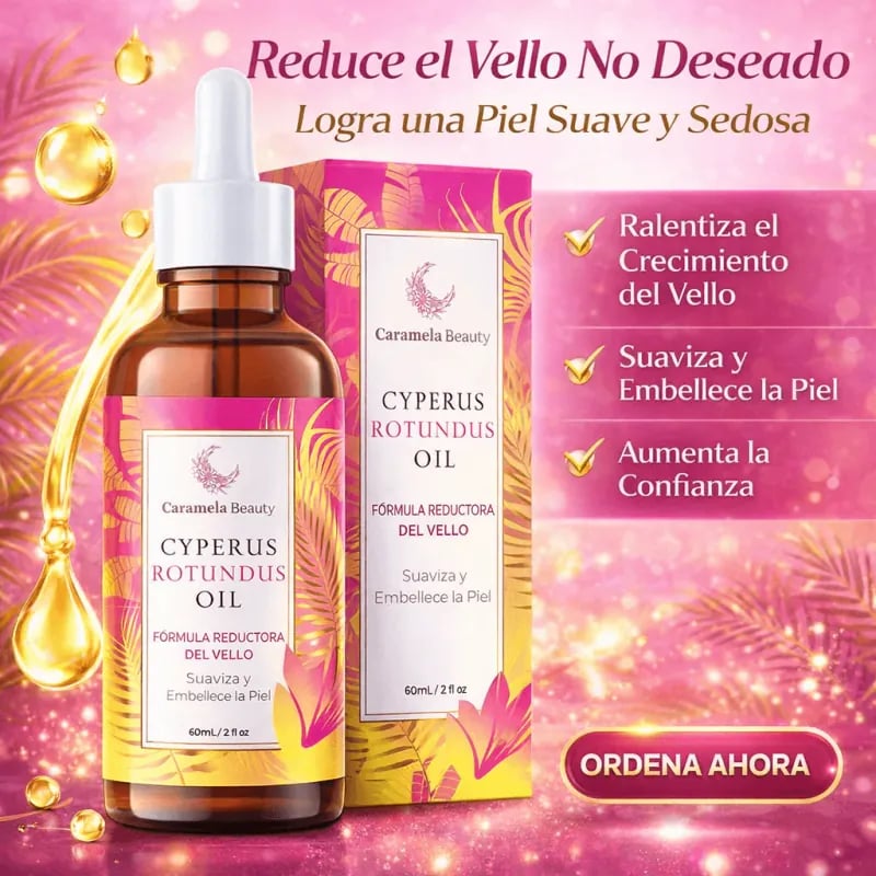 Aceite de Cyperus Rotundus - ELIMINA EL VELLO DESDE LA RAIZ