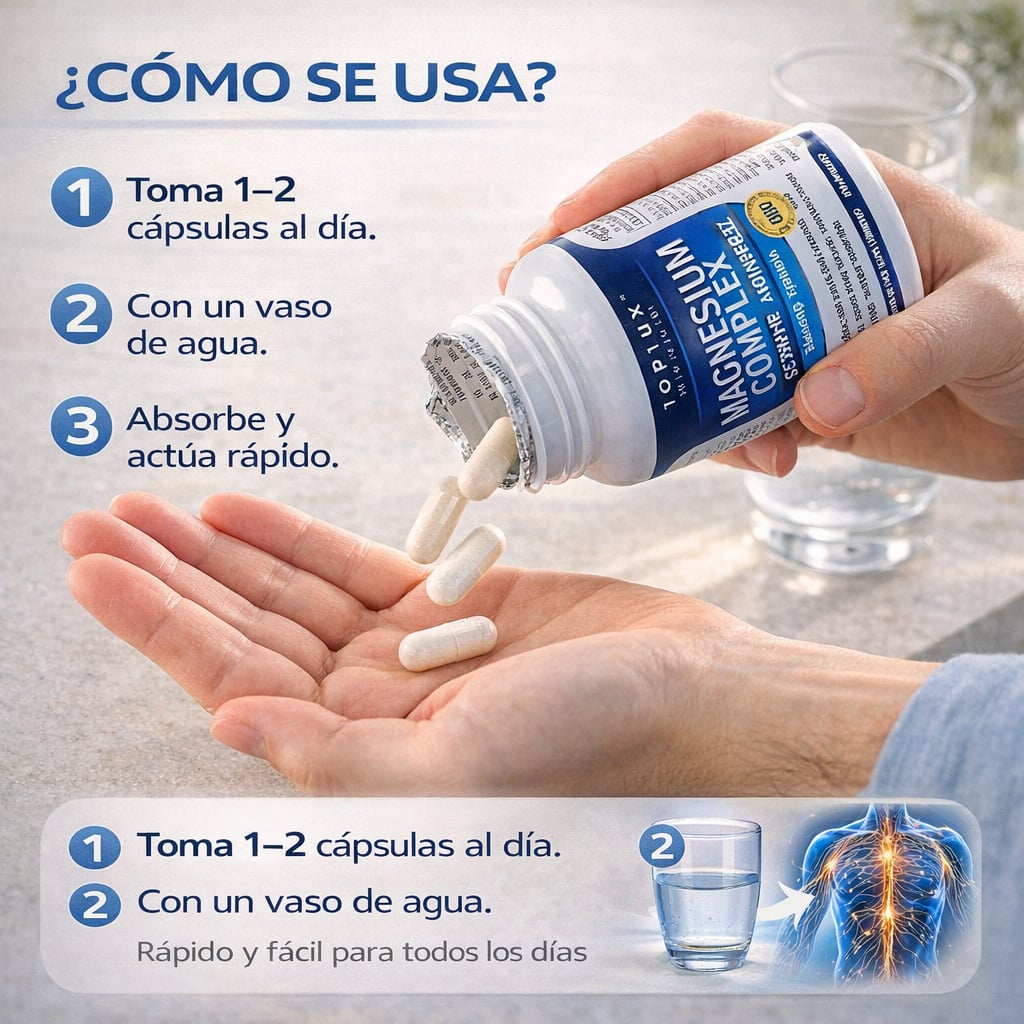 Magnesium Complex TOP ORIGINAL - Energía, descanso y calma en una sola cápsula