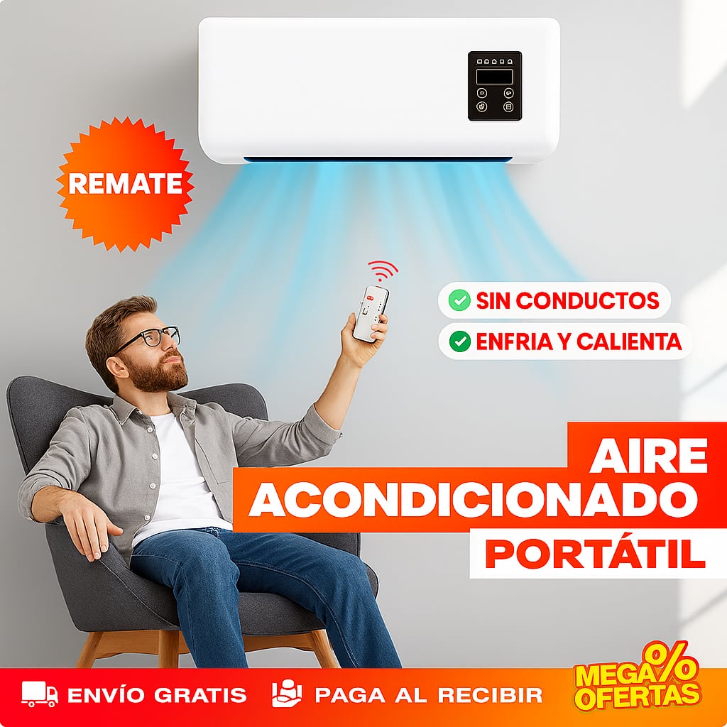 Aire Acondicionado Portátil Sin Conductos – Aire Frío Donde lo Pongas