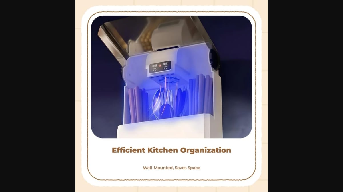Esterilizador UV para Cubiertos 🦠 Desinfección Total + ENVIO GRATIS