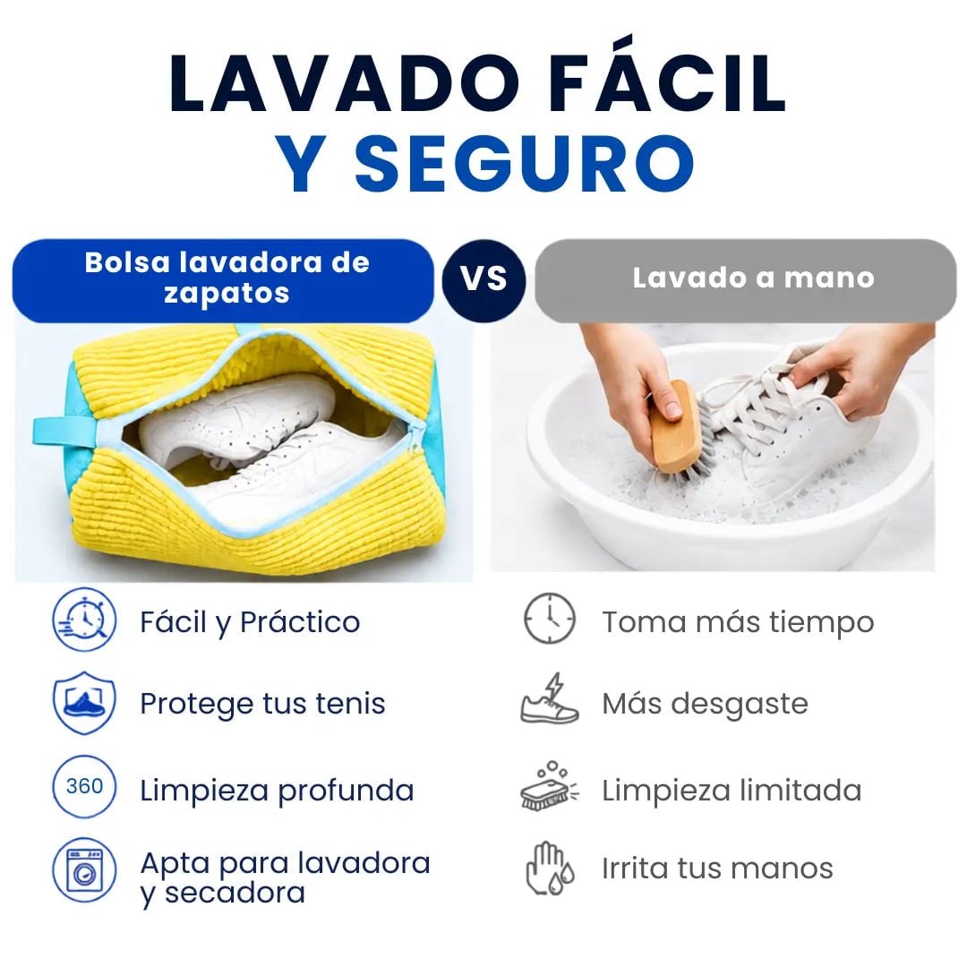 Bolsa protectora para lavar zapatos