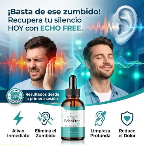 Echo Free - Calma auditiva progresiva Fórmula líquida natural