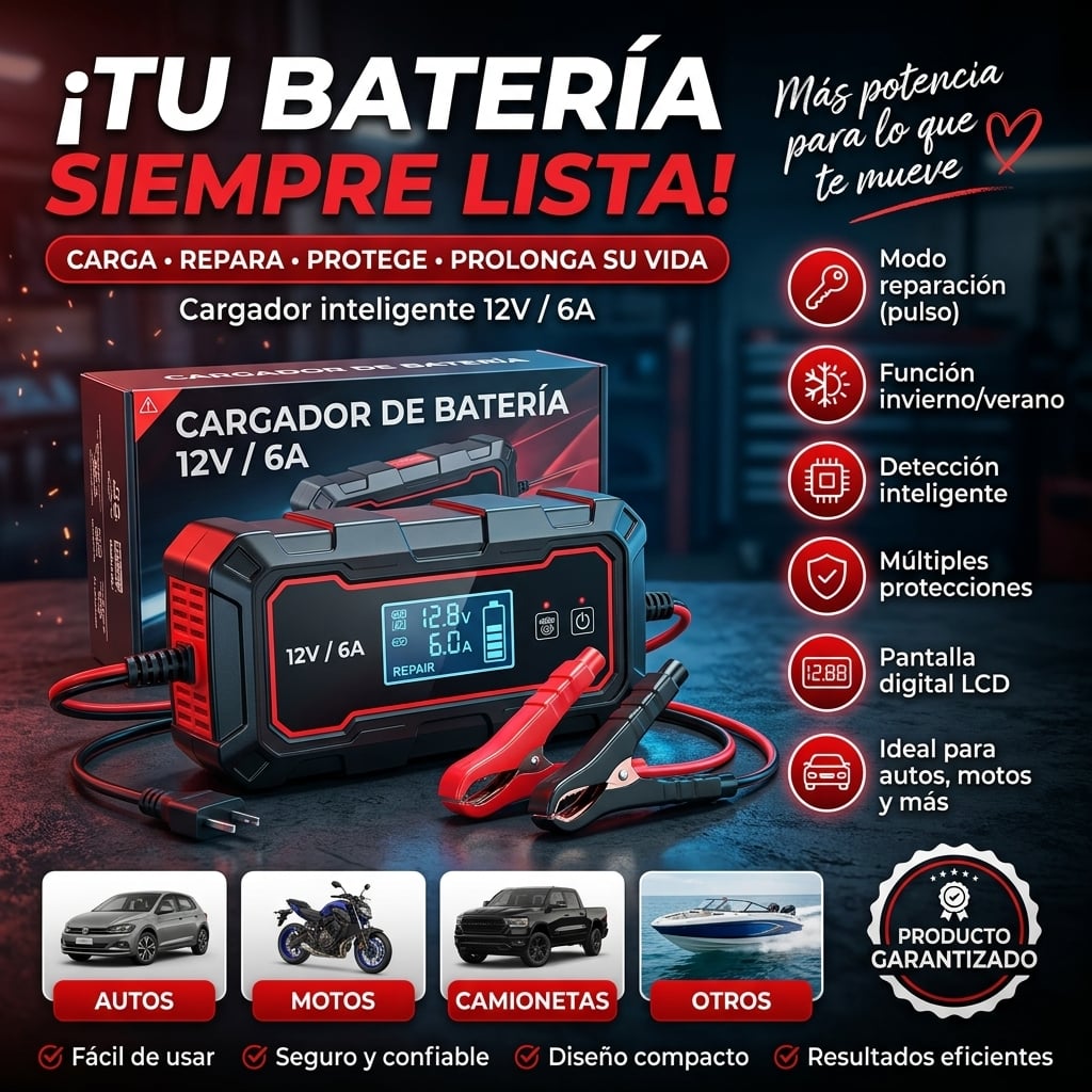 CARGADOR DE BATERIA , TU MEJOR SOLUCION 
