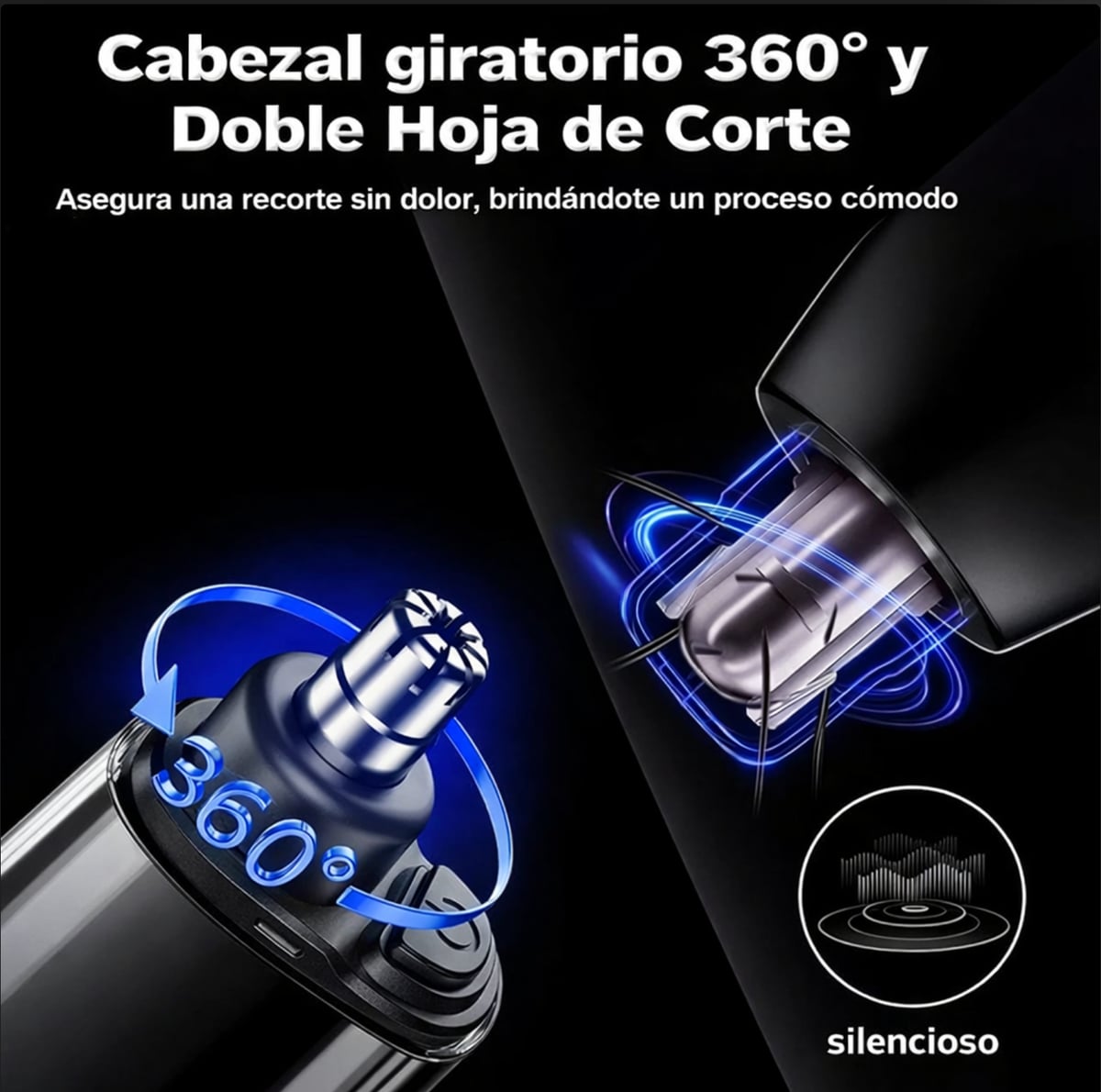 Recortadora de Vello Nasal y Oído + ENVIO GRATIS