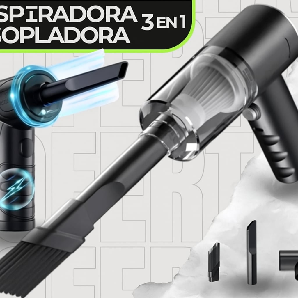 ‼️OFERTA EXCLUSIVA‼️NOVEDOSA MINI ASPIRADORA PORTATIL 3 En 1