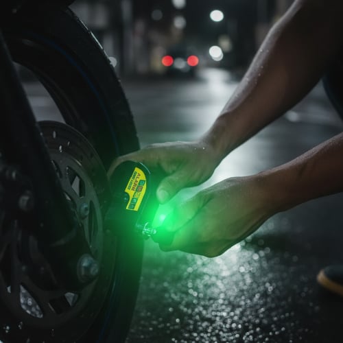 💥 SUPER PROMO 2x199Q 💥 Candado Blindaje Total para Motos Antirrobo con Alarma 110dB