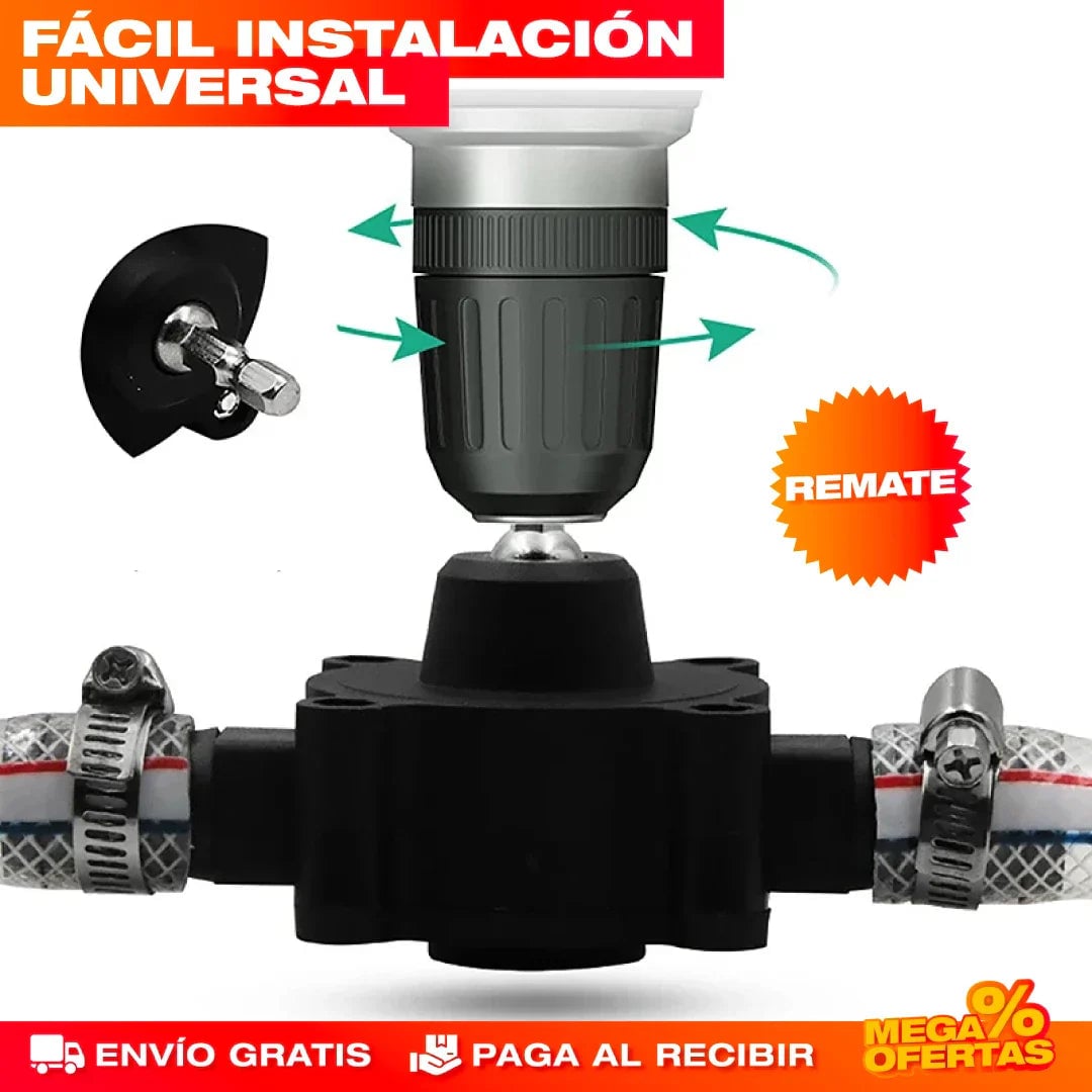 DRILLJET™ - CONVERTIDOR DE TALADRO A BOMBA DE AGUA