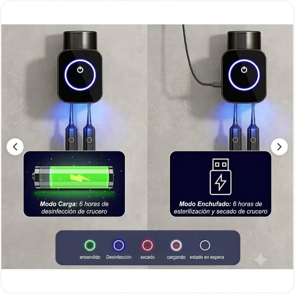 DentSafe UV™ – Esterilizador Inteligente para Cepillos de Dientes-Elimina hasta el 99.9% de las bacterias