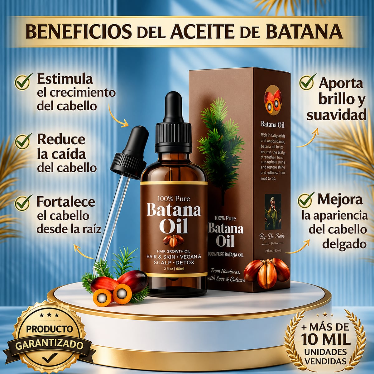 Batana Oil® Aceite de batana para el crecimiento del cabello